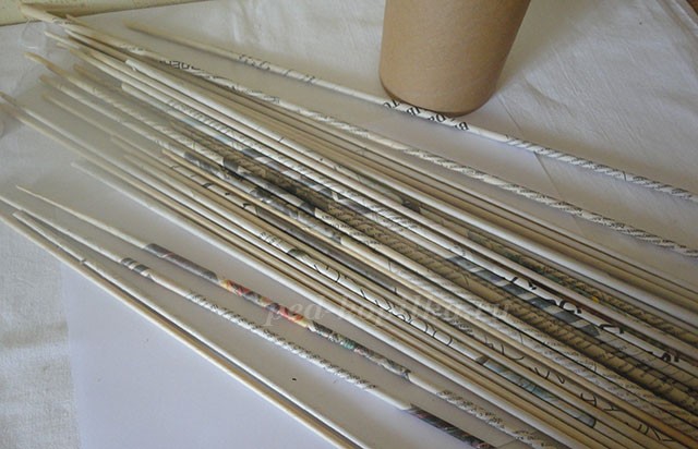 Ваза из газетных трубочек: мастер-класс Ваза из газетных трубочек: мастер-класс