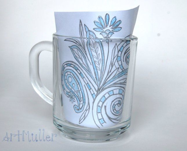 Перенос рисунка на стекло