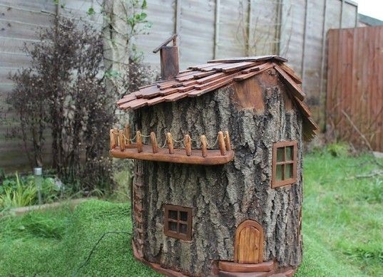 Сказочные избы из пней: восхитительные идеи