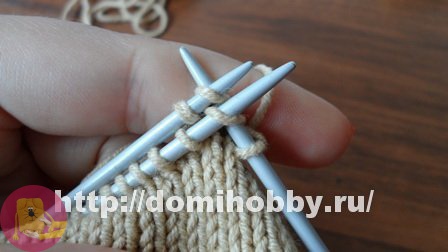 ​Закрытие петель с оформлением края шнуром