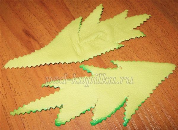 Картина из кожи "Маки"