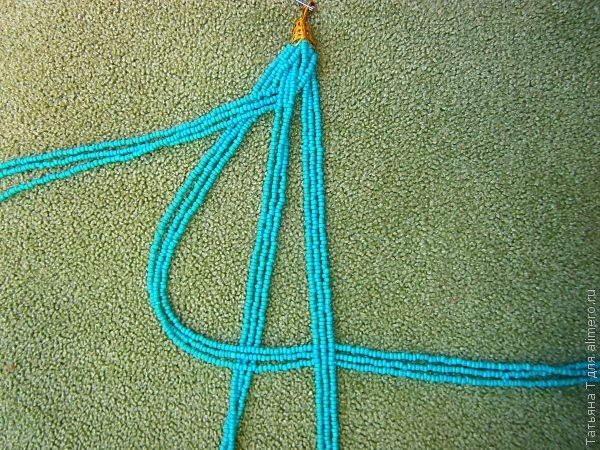 Бисерное ожерелье в кельтском стиле