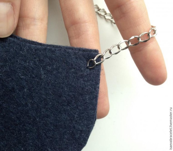 Фетровый декорированный воротник