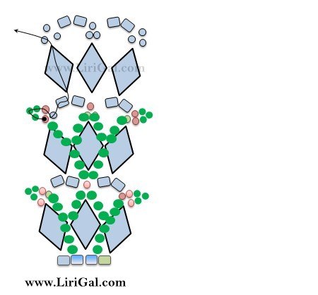 Морозные серьги из бисера и кристаллов