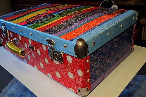 Декорируем старый чемодан