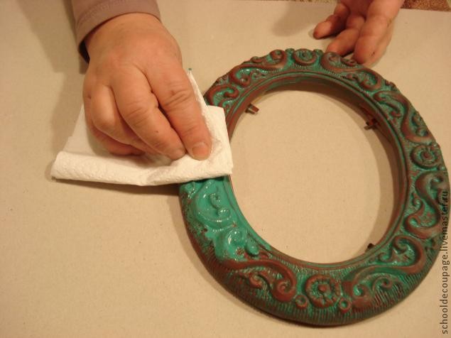 Имитация патины старинной меди