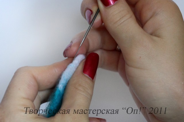 Валяние цветка плюмерии