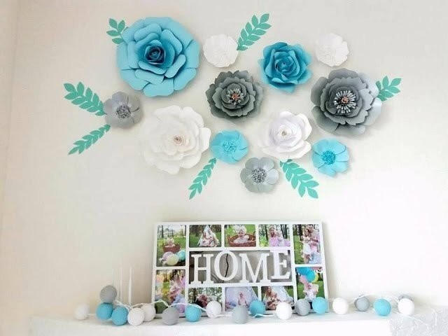 Цветы из бумаги в интерьере: идеи