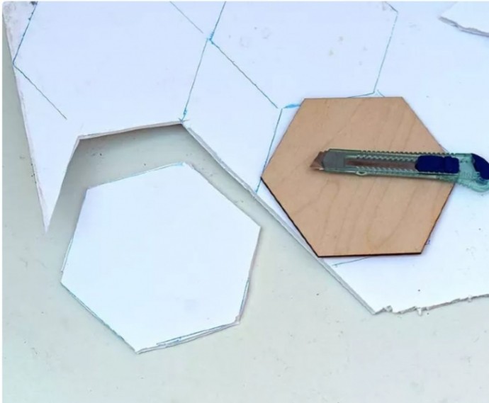 Джинсовая пэчворк доска для заметок