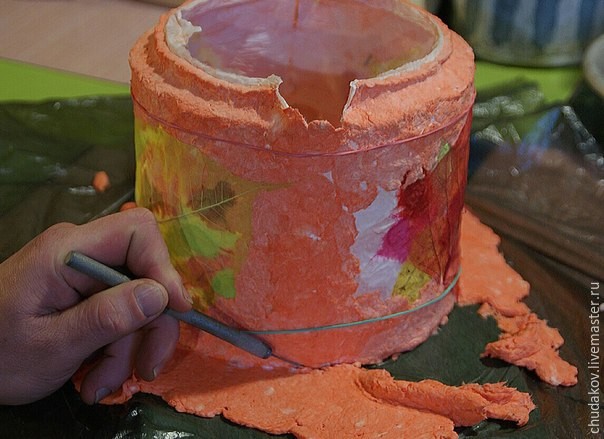 Необычный чайник-светильник из папье-маше