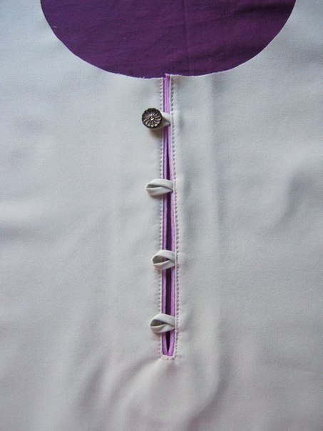 ​Обработка застежки-щели с кантом и навесными петлями: мастер-класс