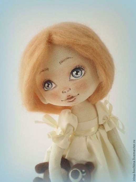 Учимся рисовать лицо интерьерной кукле