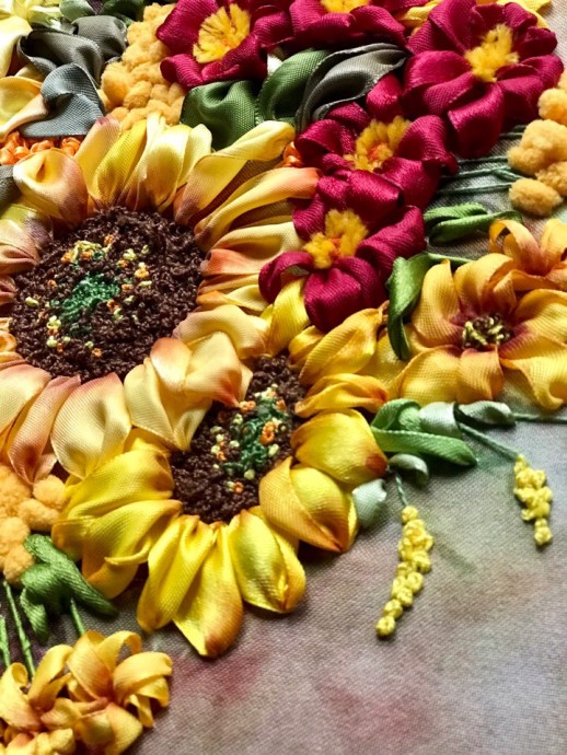 Вышивка лентами: идеи для вдохновения