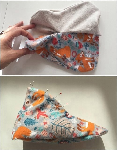 Шьём домашние флисовые тапочки