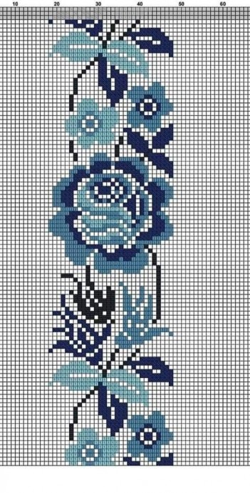 ​Вышиваем орнаменты с полевыми цветами