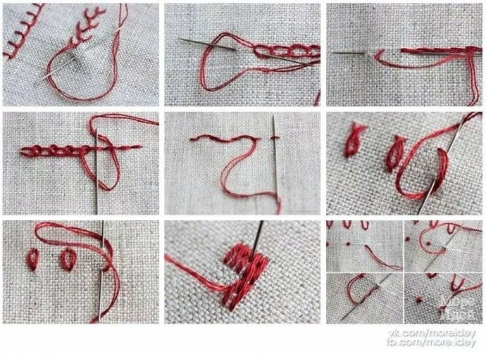 Коллекция стежков для вышивки