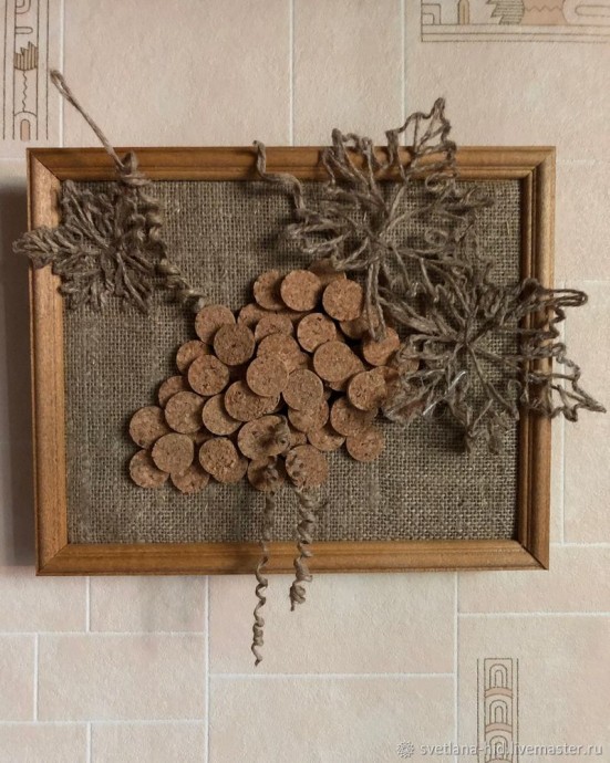 Картины из винных пробок Картины из винных пробок