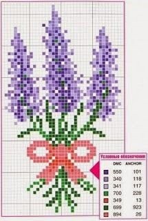 Вышиваем прекрасную лаванду