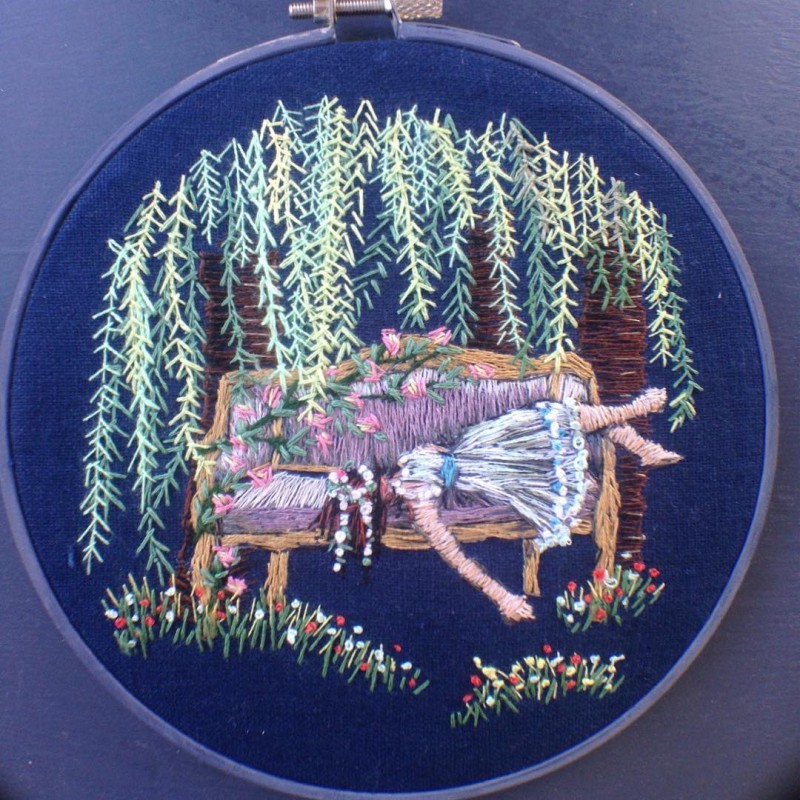 Вышитые пейзажи, похожие на живые: идеи