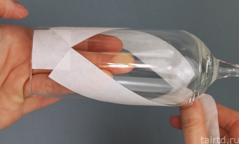 Декупаж свадебных бокалов