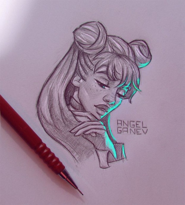 Изумительные светящиеся наброски