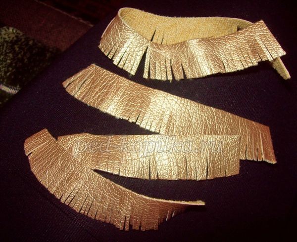 Картина из кожи "Маки"