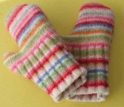 Рукавички из свитера