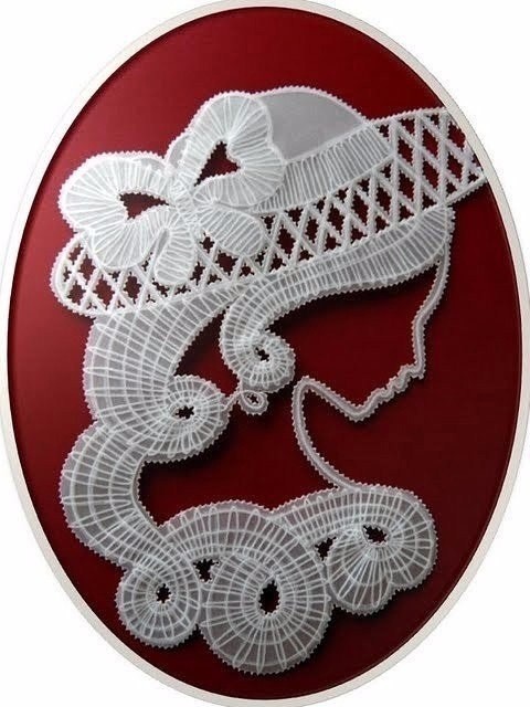 Кружевные портреты в технике пергамано