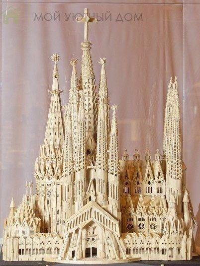 Невероятные скульптуры из зубочисток