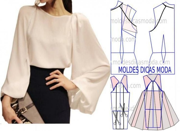 Моделирование красивых и оригинальных блузок