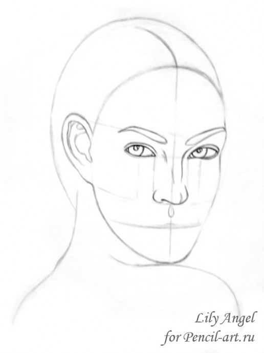 Рисуем портрет Меган Фокс