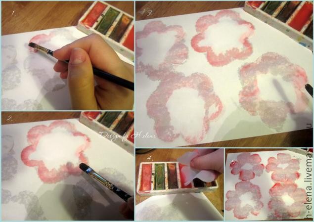 Нежный пион из ткани