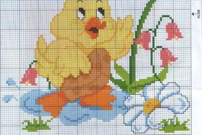 ​Вышиваем утенка