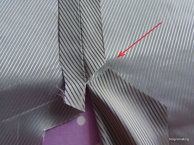 Технология обработки шлицы в изделиях с подкладкой