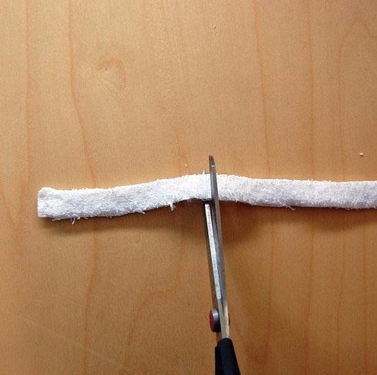 Коврик из махрового полотенца