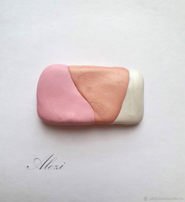 Брошь "Розовый фламинго"