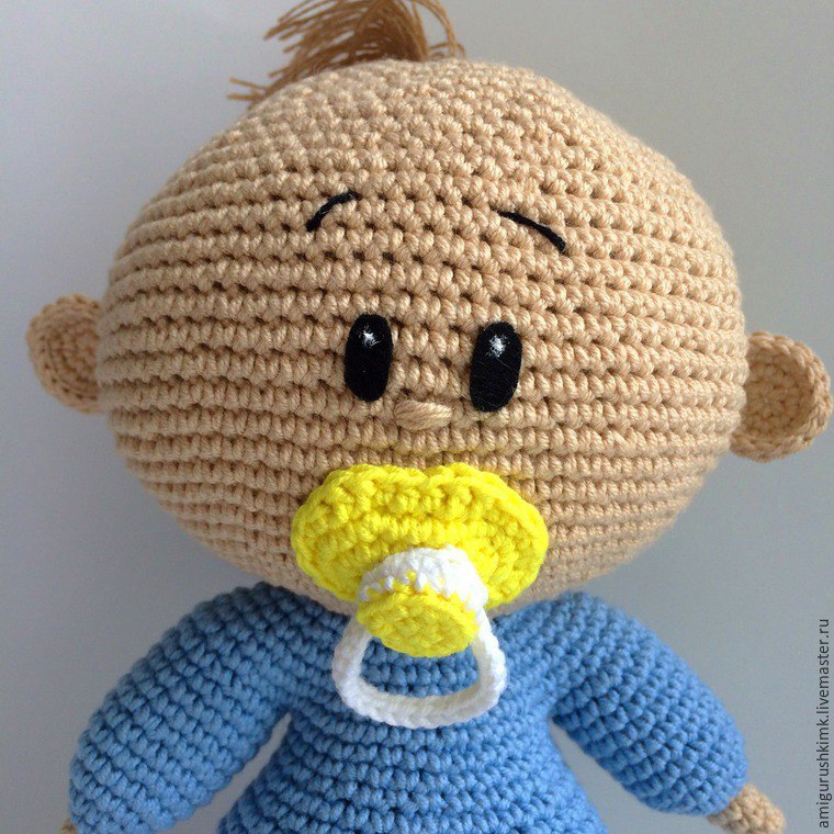 ​Вяжем пупса крючком: мастер-класс