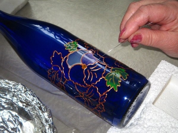 Роспись бутылки