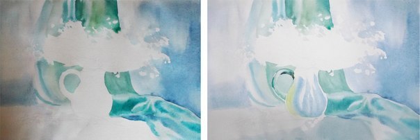 Рисуем ландыши в вазоне