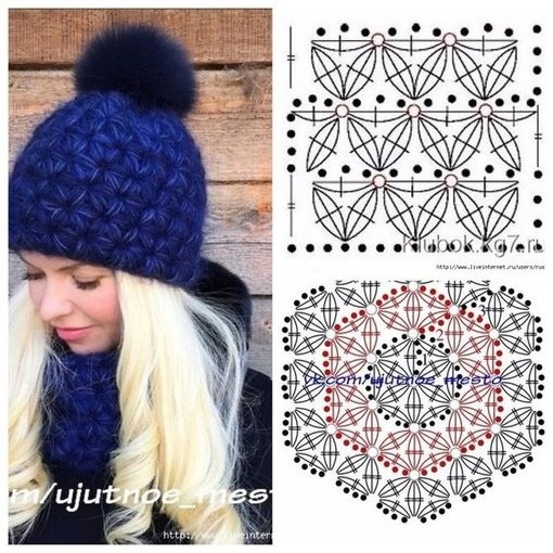 Звёздный узор крючком