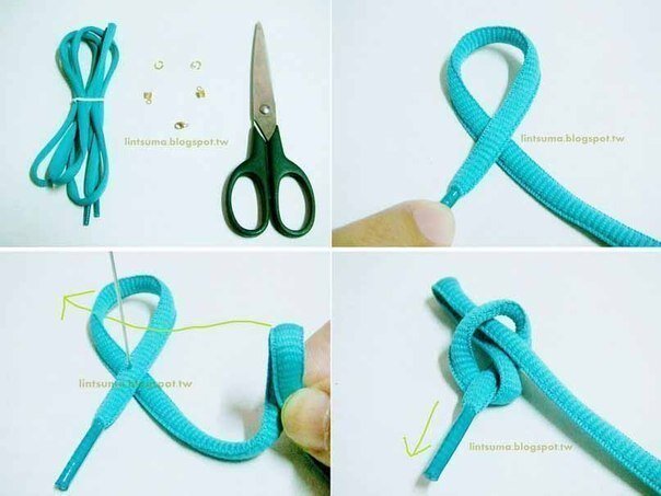 Браслет из шнурка