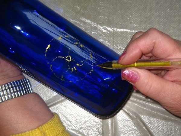 Роспись бутылки