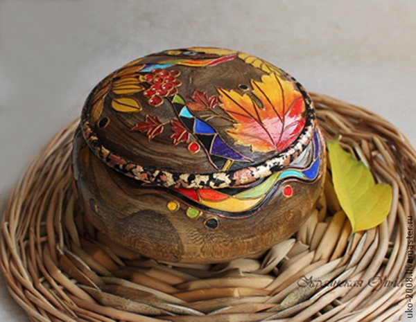 Шкатулка "Яркие краски природы"