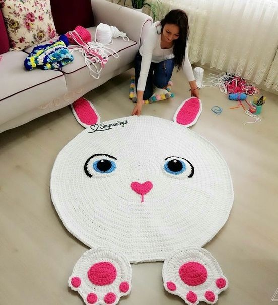 Простые детские коврики крючком: идеи для вдохновения