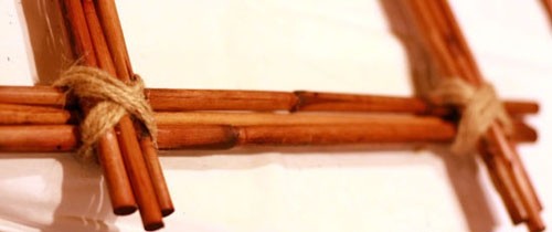 Самодельная фоторамка из бамбука