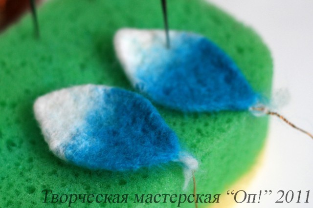 Валяние цветка плюмерии