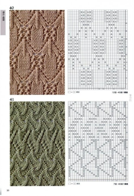 Схемы красивейших узоров
