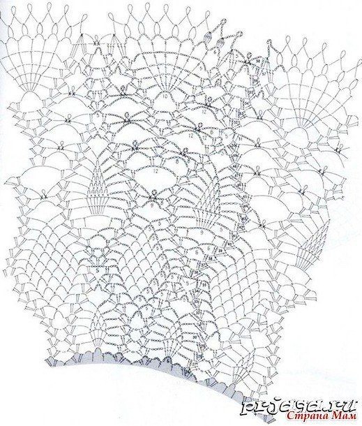 Невероятно красивая узорная салфетка