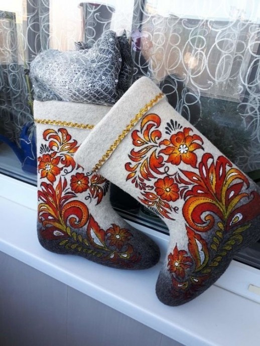Расписные валенки