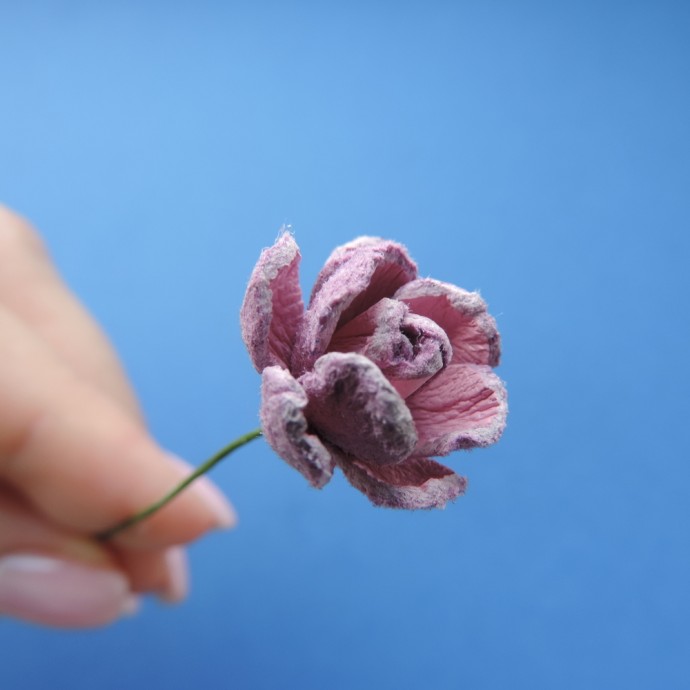 Розочка из кожи